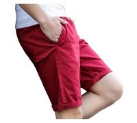 PSNKLMM Cortos De Lino Y Algodón para Hombre Shorts Transpirables De Color Sólido Ropa De Calle para Fitness(Gray,XL)