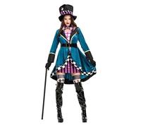 PSNKLMM Costume da Cappellaio Matto for Teatro Musicale Donna, for Adulti, for Spettacolo di Magia, Smoking, Festa Halloween, Rave, Set Strega(M)