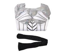 PSNKLMM Il musical Jane Costume Theatre Broadway Music Festival Stage Performance Vestito Halloween Carnevale(XXL)
