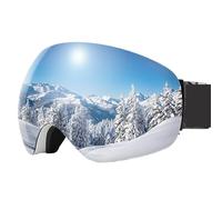 PSNKLMM Outdoor Sports Ski Goggles Protection Mask Male Female Anti-Fog Big Face Snow Glasses Snowboard Skiing Eyewear(Space Cat Strap)