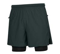 PSNKLMM Pantaloncini da Corsa da Uomo 2 in 1, a Doppio Strato, ad Asciugatura Rapida, for Palestra, Jogging, Allenamento, Pantaloni Corti Sportivi, Traspiranti, Elasticizzati, Casual.(Grey,S)