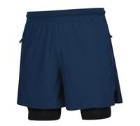 PSNKLMM Pantaloncini da Corsa da Uomo 2 in 1, a Doppio Strato, ad Asciugatura Rapida, for Palestra, Jogging, Allenamento, Pantaloni Corti Sportivi, Traspiranti, Elasticizzati, Casual.(Blue,M)