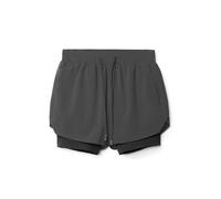PSNKLMM Pantaloncini da Corsa da Uomo, Traspiranti, for Palestra, Bodybuilding, Allenamento, Pantaloncini Estivi da Spiaggia a Doppio Strato, Fitness Maschile 2 in 1, Pantaloncini Sportivi(Gray01,L)