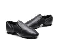 PSNKLMM Scarpe da Ballo Jazz in Vera Pelle for Bambini, for Uomo e Donna, Salsa, Neo-Arco, Slip-on, for Balletto, Pancia(Black,41)