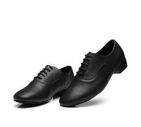 PSNKLMM Sneaker da Uomo in Pelle da Uomo Scarpe da Ballo Latino da Uomo Moderna Sala da Ballo Tango Scarpe da Ballo Standard Nazionali for Uomo for Bambini(Black,37)