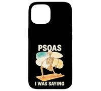 Psoas I Was Saying Anatomy Pun Stretching Skeleton Custodia per iPhone 15