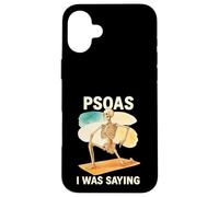 Psoas I Was Saying Anatomy Pun Stretching Skeleton Custodia per iPhone 16 Plus