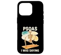 Psoas I Was Saying Anatomy Pun Stretching Skeleton Custodia per iPhone 16 Pro