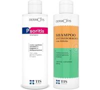 PsoriTIS Urea 10% Shampoo + Shampoo ANTISEBORROICO | Trattamento Intensivo per Psoriasi, Dermatite Seborroica, Forfora, Prurito, Cuoio Capelluto Sensibile | Idrata, Lenisce, Rimuove Squame - 2 x 120ml