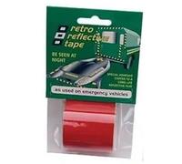 PSP Marino Nastro Retro Riflettente Nastro Rosso 50 MM X 2,5 M