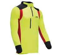 PSS Camicia funzionale a maniche lunghe X-treme Skin per le signore e i signori L rosso/giallo