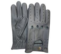 PSS Classico Vero Mucca Nappa Pelle Guida Moda Guanti Scuro E Grigio Chiaro 507
