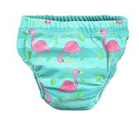 PSS! | Costume Contenitivo Bambino, Pannolino Costumino Neonato, Mare e Piscina, Stampa Pink Flamingo, Taglia L, Made in Italy