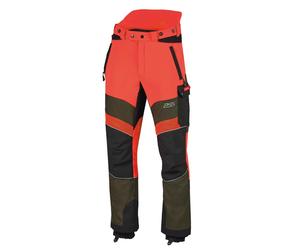PSS Pantaloni antitaglio X-treme Breeze per le signore e i signori 46 rosso/verde