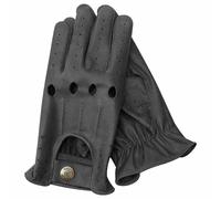 PSS Uomo Guida Guanti Mucca Kashmira Bicolore Pelle Slim Fit senza Righe 507