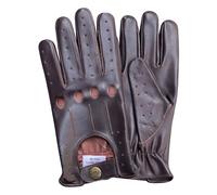 Pss Uomo Leggero Cerato pelle di Mucca Guida Guanti Completo Dito da Corsa 507