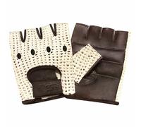 PSS Vero Mucca Pelle senza Dita Rete Autobus Guida Ciclismo Rotelle Guanti