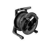 PSSO Avvolgicavo DMX XLR 30m Neutrik Nero - Cavo Professionale per Illuminazione