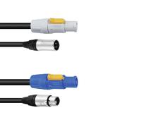 PSSO Cavo Ibrido 3m DMX PowerCon/XLR - Qualità Tedesca Made in Germany