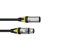 PSSO Cavo Microfono XLR 3 Poli 20m Nero con Connettori Neutrik