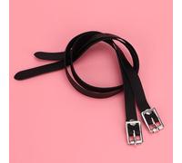 Pssopp 1 Paio di Cinturini per Speroni in Pelle, qualità Premium, Lunghezza Ottimale, Comfort Ergonomico, Realizzato in Pelle con Fibbia in Acciaio Inossidabile, per il Controllo di Equitazione,
