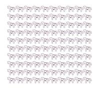 Pssopp 100 Pezzi di Carta Carine e Interessanti, Materiale di Ferro Robusto Ad Ampio Applicazione Clip di Segnalibri a Forma di Cavallo con Scatola Trasparente per la Scuola di Ufficio (viola scuro)