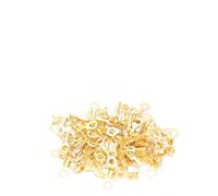 Pssopp 100 Terminali Ad Anello in Ottone, Capicorda in Filo di Rame AWG2 4 6 8 10 12 Kit Set Termorestringenti Terminali Cavo Batteria Connettori Tubi per Cavo Ignifugo