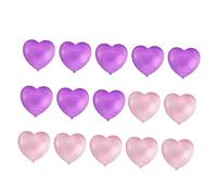 Pssopp 15 Cubetti di Ghiaccio Riutilizzabili, Riutilizzabili, Lavabili, in Plastica, a Forma di Cuore, Finti Cubetti di Ghiaccio per Bevande Fredde, con Materiale per Uso Alimentare (PURPLE)