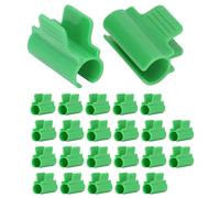 Pssopp 24 Pz Morsetti a Effetto Serra, Clip a Cerchio per Tunnel con Copertura a Testa Singola per la Copertura Dell'impianto di Fissaggio (19 mm)