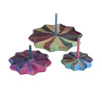 Pssopp 3 Pezzi di Stelle Espanse Stampate in 3D, Confezioni Multi-oggetto di Giocattoli Fidget Forma Geometrica Impugnatura Ergonomica Integrata Giocattolo Sensoriale Rotante per per Disturbi