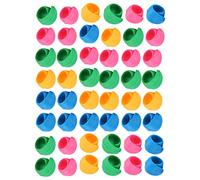 Pssopp 48 Pezzi Bobine di Filo in Silicone Huggers Porta Bobina Organizzatore per Macchina da Cucire Robusto Salvafilo Riutilizzabile con Silicone Morbido per Conservare la Bobina