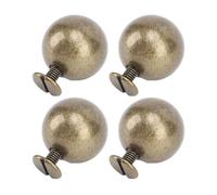 Pssopp 50 Set Perle Rivetti Borchie Abbigliamento Rivetti in Metallo, Punte Perline Rotonde Artigianato in Pelle Decorazione Arte Realizzazione Borchie Antiusura Pratiche e di Lunga (bronzo antico)