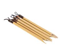 Pssopp 5Pcs Strumento di Argilla polimerica Penna calligrafica di bambù e Penna di bambù Strumenti di modellatura in Ceramica polimerica (#1)