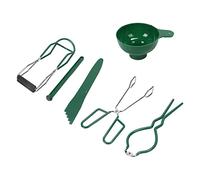 Pssopp 6 Pezzi Kit per Inscatolamento Imbuto per Inscatolamento Pinze per Barattoli Sollevatore di Barattoli Bolla Popper con Acciaio Inossidabile e Sollevatore del Coperchio Magnetico