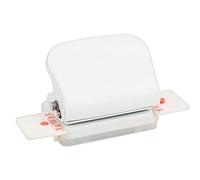 Pssopp A4 / B5 / A5 Puntatore di Carta Manuale a 26 Buche per Forniture per Ufficio, Strumento Punzonatrice a Foro Tagliente per Rilegatura Fai-da-te, Bianco, per Manuali a Foglie Sciolte, 2 Righeri