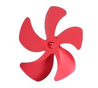 Pssopp Accessori per Ventilatori per Camino a 5 Pale di Ricambio per Ventola per Stufa in Lega di Alluminio con Circolazione Dell'aria Calda Migliorata per Un'efficiente Distribuzione (rosso)