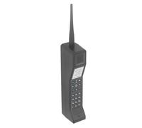 Pssopp Accessorio per Cellulare Vintage, Modello di Simulazione Anni '80 in Plastica, Decorazione Nostalgica per Stanze e Uffici, Stile retrò 31 X 6 X 4 Cm (BLACK)
