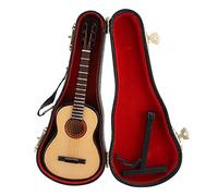 Pssopp Action Figures 1/6 Modello di Chitarra, Decorazione di Strumenti Musicali in Legno per Accessori per Bambole, per Display e Oggetti di Scena per Fotografia