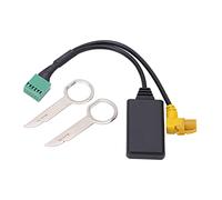 Pssopp Adattatore Cavo MMI 3G AMI Bluetooth 5.0 AUX Ingresso Audio Wireless ABS Plug and Play Suono Chiaro e Stabile per Autoradio per S5