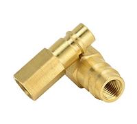 Pssopp Adattatore Climatizzatore R134A, Convertitore Alta Pressione Ottone