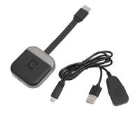 Pssopp Adattatore Dongle Display Interfaccia Multimediale Wireless HD, Supporto 4K Tecnologia Wireless 2.4G Materiale ABS, con Interfaccia Multimediale HD e Micro USB, per TV Monitor