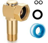 Pssopp Adattatore Girevole per Avvolgitubo in Ottone, da 3/4 GHT Femmina a 1/2 NPT Maschio (1 Pezzo)