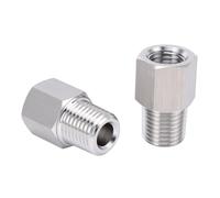 Pssopp Adattatore per Blocco a Sfera da 2 Pezzi 1/4FFL X 1/4MPT, Raccordi per Tubi Svasati Raccordi Svasati per Birrifici per Sistemi di Fusti Commerciali e Microbirrifici Adattatore per Blocco a