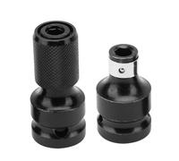 Pssopp Adattatore per Chiave a Percussione, Acciaio Al Cromo Vanadio, Convertitore a Presa Esagonale da 1/2 a 1/4 per l'uso della Chiave Elettrica in Spazi Ristretti