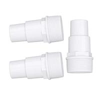 Pssopp Adattatore per Tubo del Filo Maschile G1-1/2: Materiale Plastico Resistente per Attrezzature per Piscina, Sostituzione Perfetta per Skimmer della Piscina, Facile da Installare 3pcs