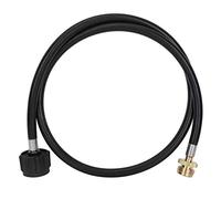 Pssopp Adattatore per Tubo Flessibile per Gas Propano da 1,2 M per Barbecue, Metallo e Gomma, Collegamento Sicuro per Fornelli da Campeggio e Barbecue