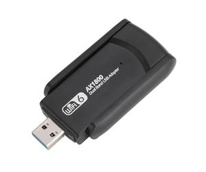 Pssopp Adattatore USB Dual Band, Materiale ABS, velocità Wireless Elevate Fino a 1800 Mbps, Compatibile con 10 e 11, Ideale per Uso Domestico e in Ufficio
