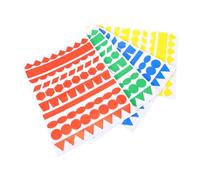 Pssopp Adesivi per Materiali Artigianali 2 Cm, Etichette a Forma Multipla di Colore Rosso Giallo Blu Verde, per la Pianificazione e l'organizzazione della Mappatura 320 Adesivi con Codifica Colore