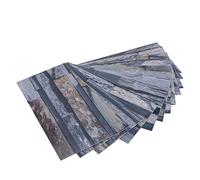 Pssopp Adesivo per Piastrelle da 12 Pezzi, Adesivo da Parete Autoadesivo in PVC, Facile da Installare e Rimuovere, con, per Il Rinnovamento delle Piastrelle del Bagno della (KIT045)