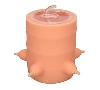 Pssopp Alimentatore Al Latte per Animali Domestici in Silicone Design a Calibro a Largo Capezzolo, Ciotola a Prova di Cuccioli, Anti Flatulenza e Nessun Riflusso, Colore Rosa